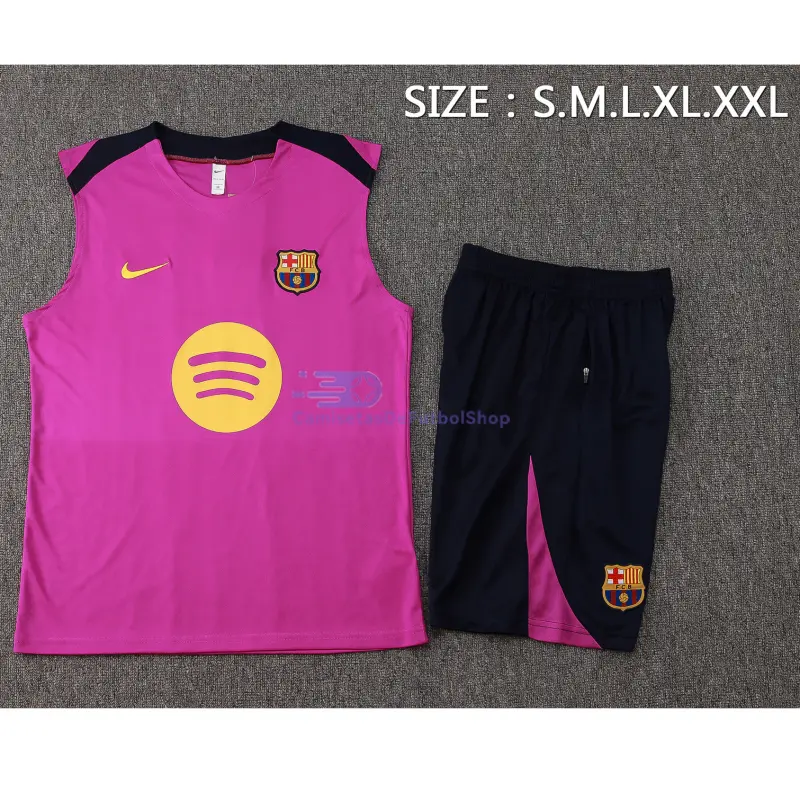 Camiseta De Entrenamiento Barcelona Sin Mangas 2025/2026 Kit Rosa