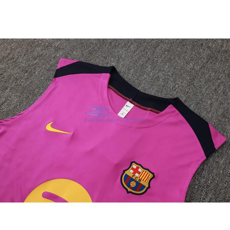 Camiseta De Entrenamiento Barcelona Sin Mangas 2025/2026 Kit Rosa