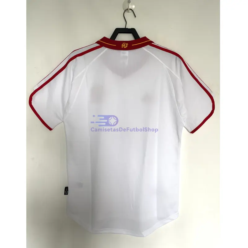 Camiseta España 2000 2ª Equipación Retro Blanco