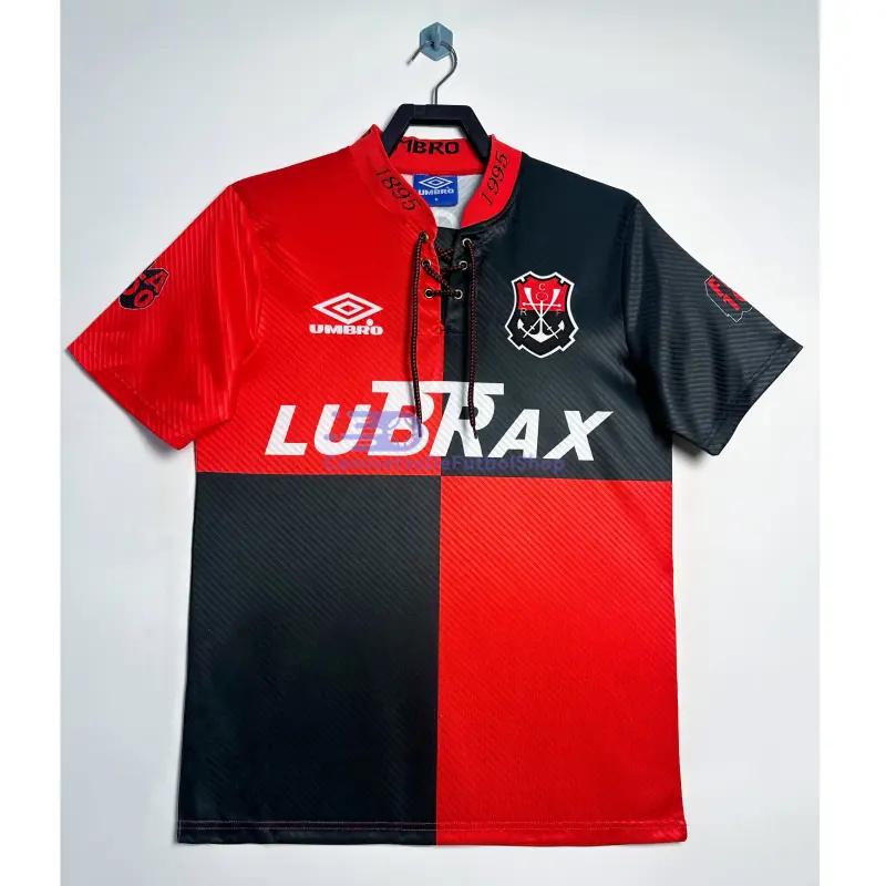 Camiseta Flamengo 1995 1ª Equipación 100 Aniversario Edición Retro Rojo/Negro