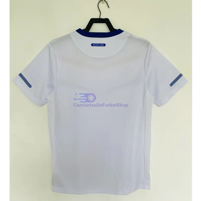 Camiseta Holanda 2010 2ª Equipación Retro Blanco