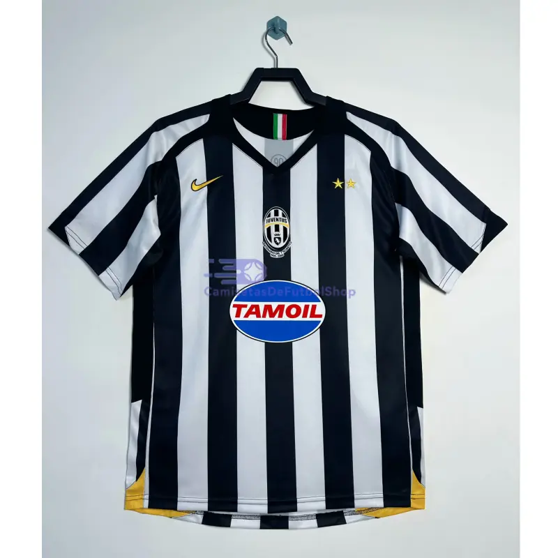 Camiseta Juventus 2005/06 1ª Equipación Retro Negro/Blanco