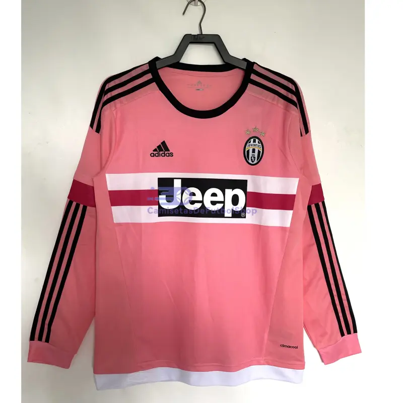 Camiseta Juventus 2015/16 2ª Equipación Retro ML Rosa
