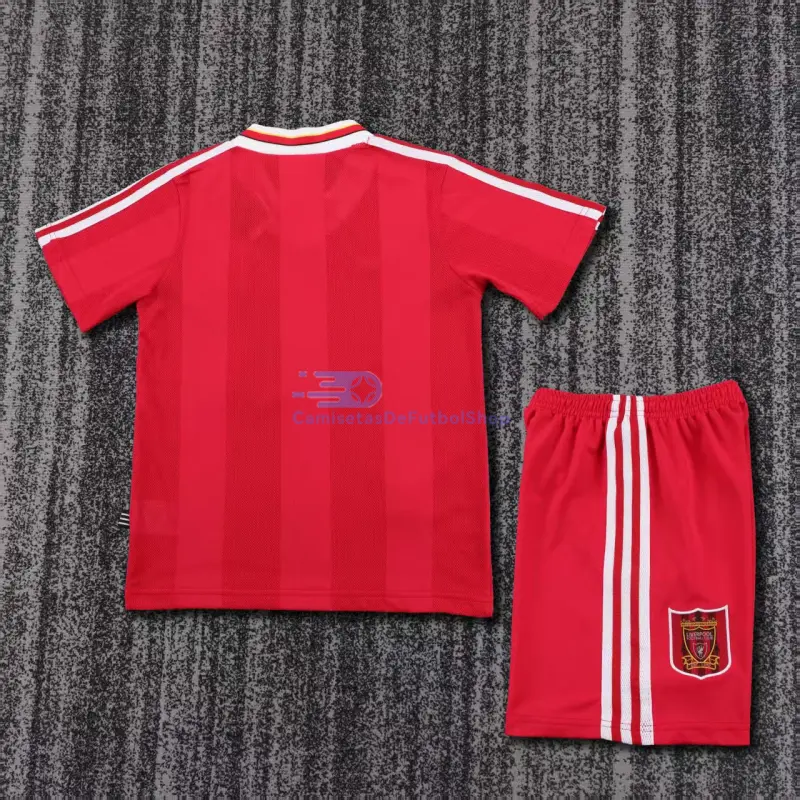 Camiseta Liverpool 1995/96 1ª Equipación Retro Rojo Niño Kit