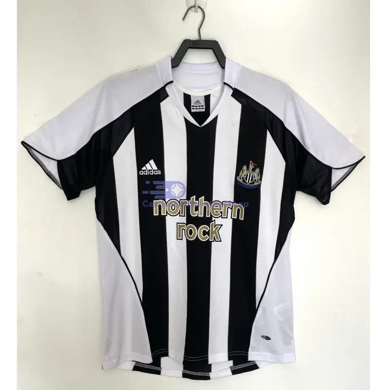 Camiseta Newcastle United 2005/06 1ª Equipación Retro Negro/Blanco