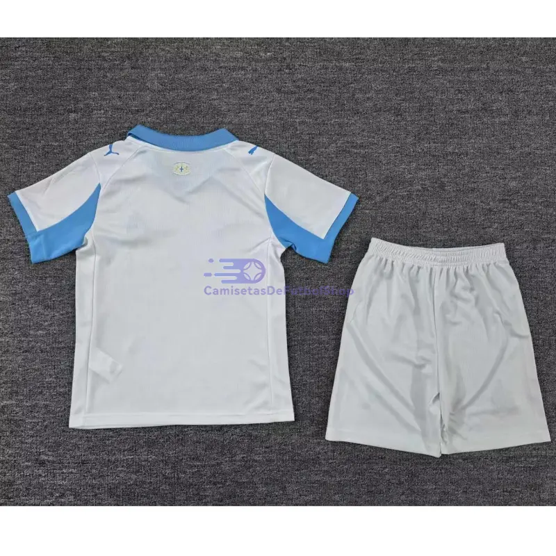 Camiseta Olympique Marsella 2025/2026 1ª Equipación Blanco Niño Kit