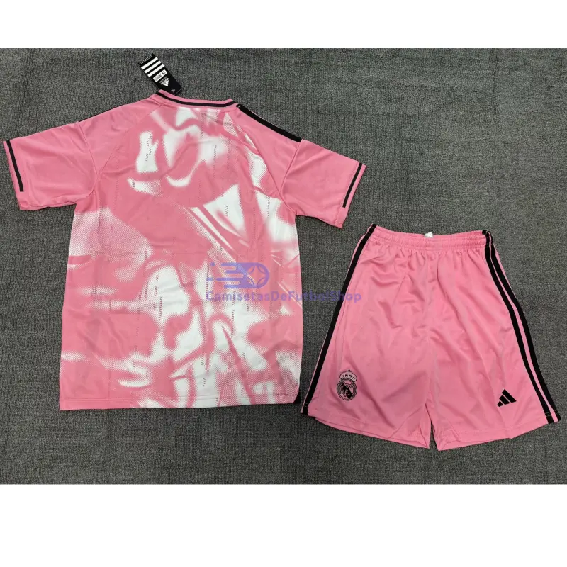 Camiseta Real Madrid 2025/2026 Rosa Especial Edición Niño Kit