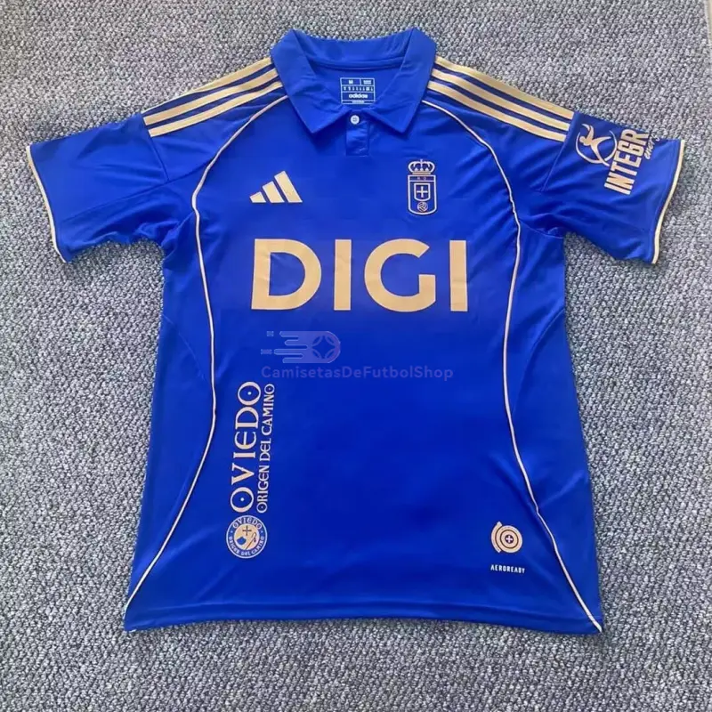 Camiseta Real Oviedo 2025/2026 1ª Equipación Azul