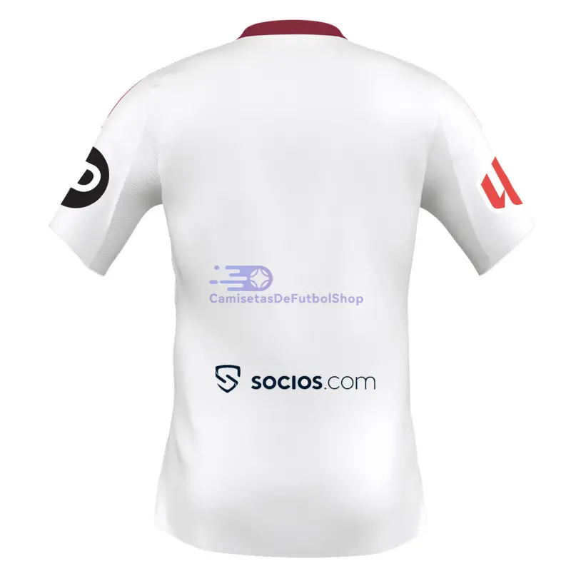 Camiseta Sevilla FC 2025/2026 1ª Equipación Blanco con Parche La Liga