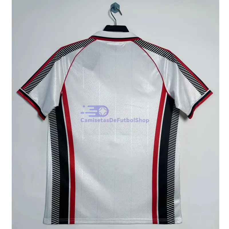 Camiseta AC Milan 1997/98 2ª Equipación Retro Blanco