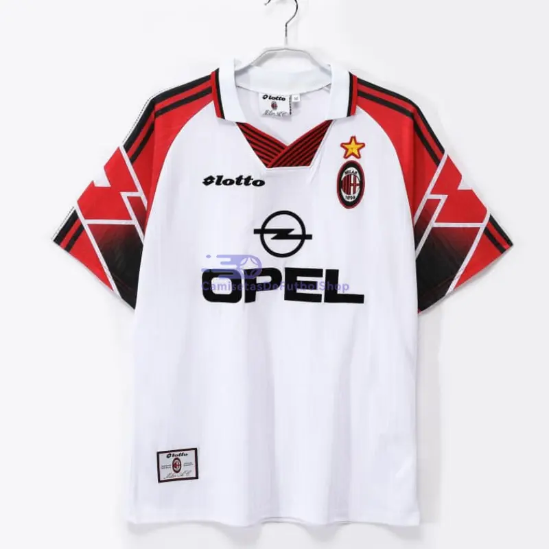 Camiseta AC Milan 1997/98 2ª Equipación Retro Edición Especial Blanco