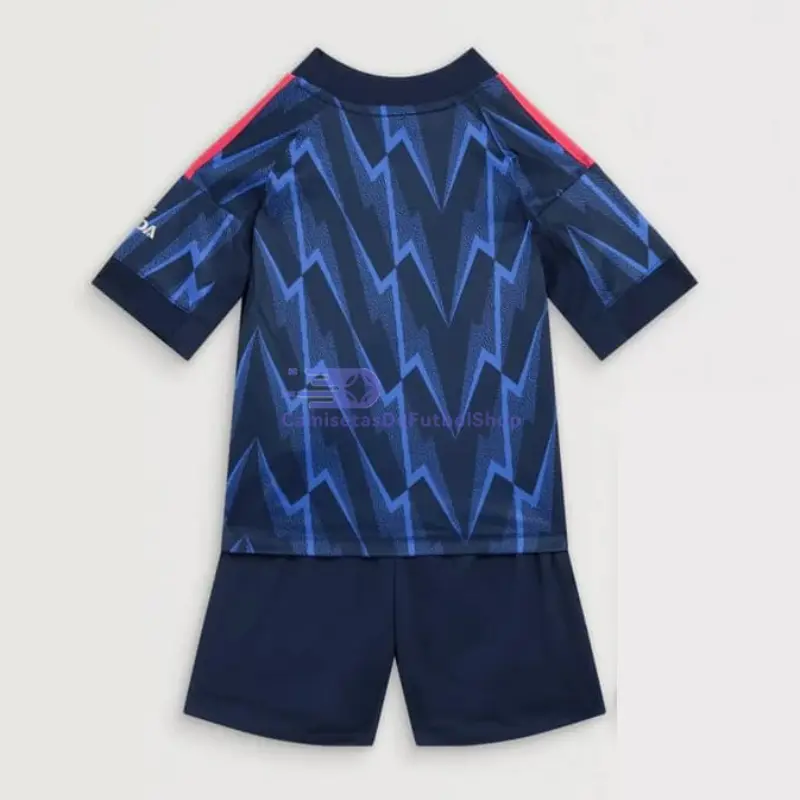 Camiseta Arsenal 2025/2026 2ª Equipación Azul Niño Kit