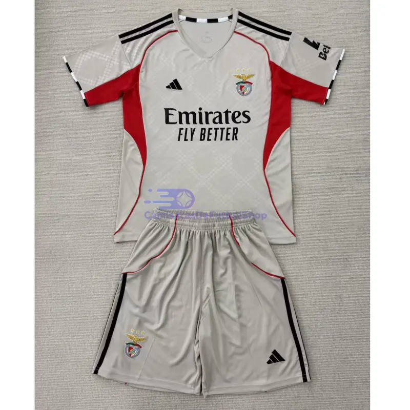 Camiseta Benfica 2025/2026 2ª Equipación Gris