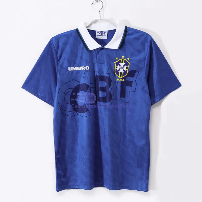 Camiseta Brasil 1991/93 2ª Equipación Retro Azul
