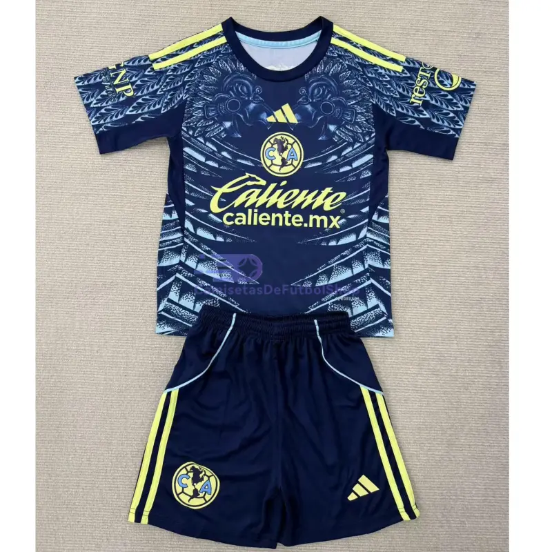 Camiseta Club América 2025/2026 2ª Equipación Azul Niño Kit