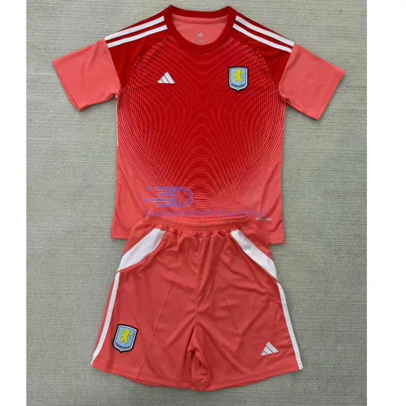 Camiseta de Portero Aston Villa 2025/26 Naranja Niño Kit