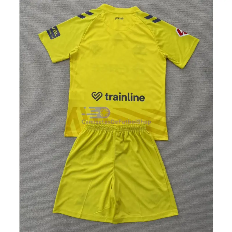 Camiseta de Portero Real Betis 2025/26 Amarillo Niño Kit con Parche La Liga