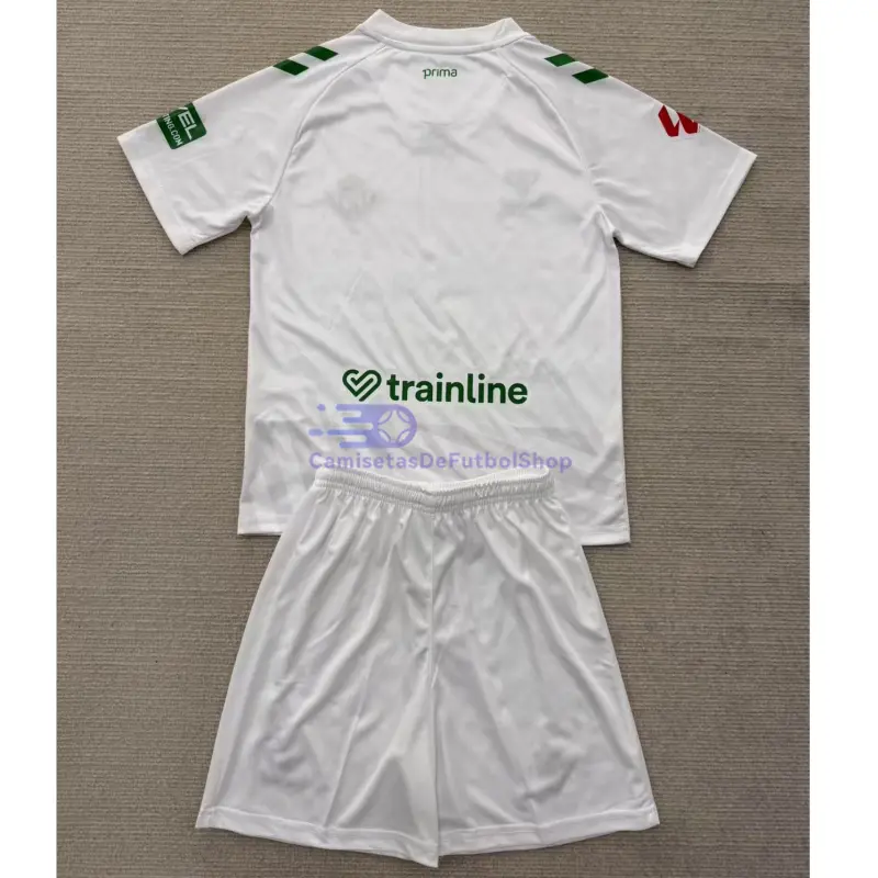 Camiseta de Portero Real Betis 2025/26 Blanco Niño Kit con Parche La Liga