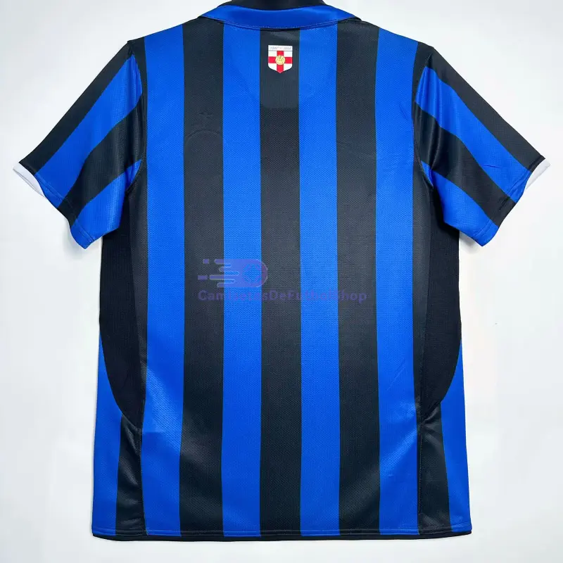Camiseta Inter de Milan 2007/08 1ª Equipación Retro Azul/Negro