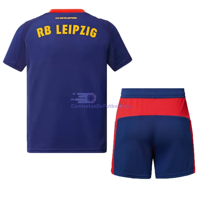 Camiseta Leipzig 2025/2026 2ª Equipación Azul Niño Kit