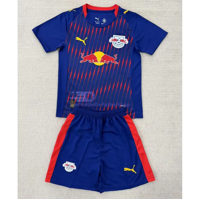 Camiseta Leipzig 2025/2026 2ª Equipación Azul Niño Kit