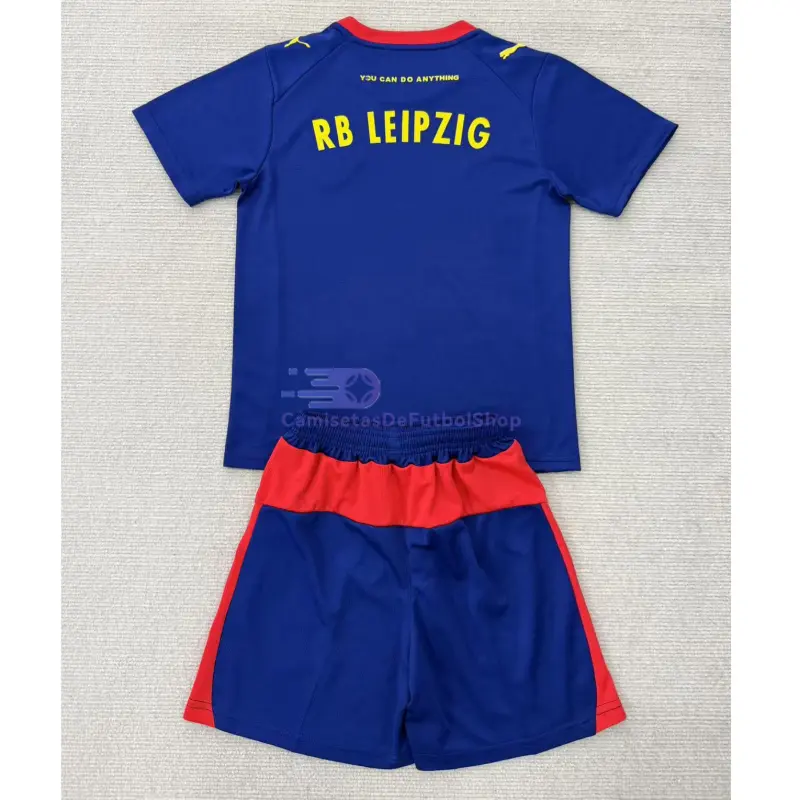 Camiseta Leipzig 2025/2026 2ª Equipación Azul Niño Kit