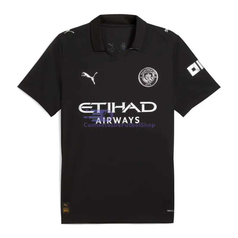 Camiseta Manchester City 2025/2026 2ª Equipación Negro