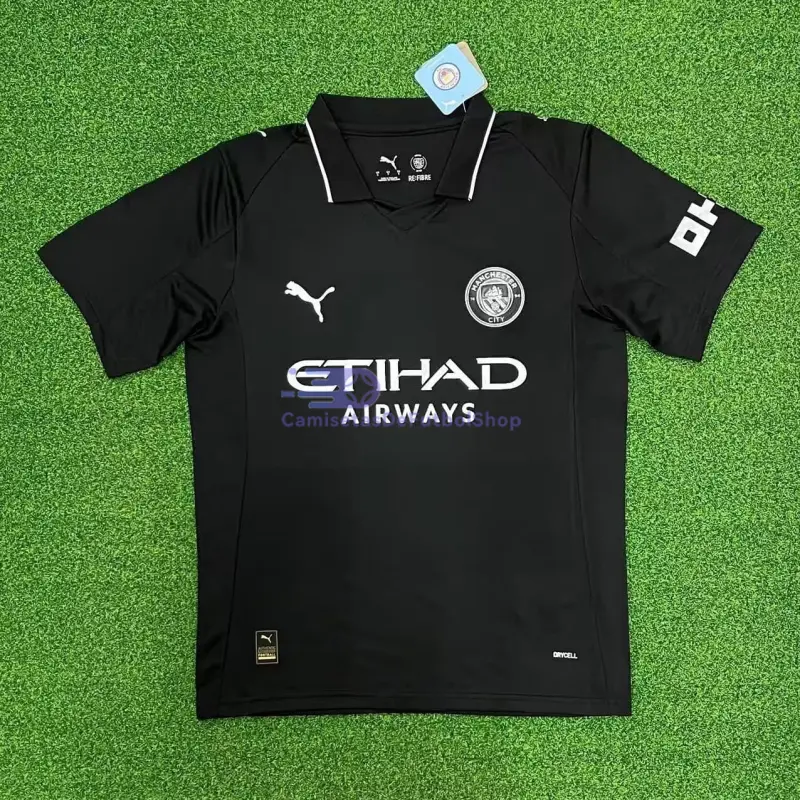 Camiseta Manchester City 2025/2026 2ª Equipación Negro