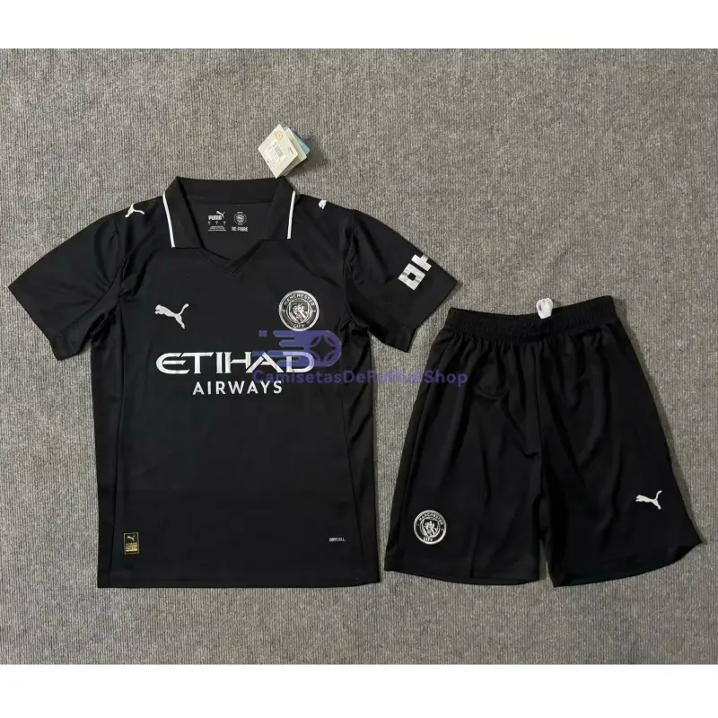 Camiseta Manchester City 2025/2026 2ª Equipación Negro