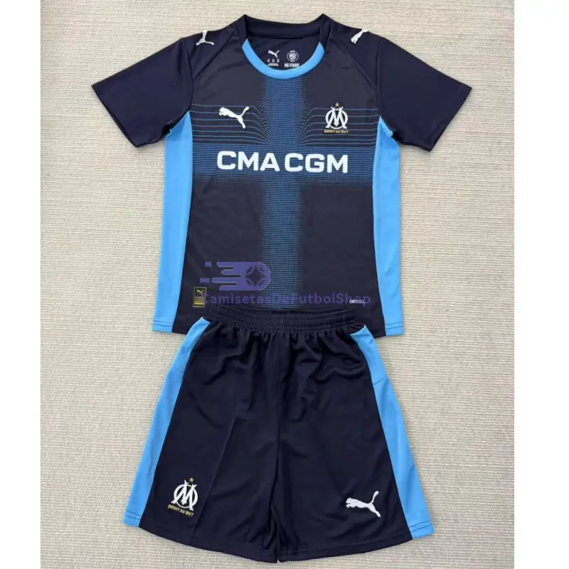 Camiseta Olympique Marsella 2025/2026 2ª Equipación Azul Marino