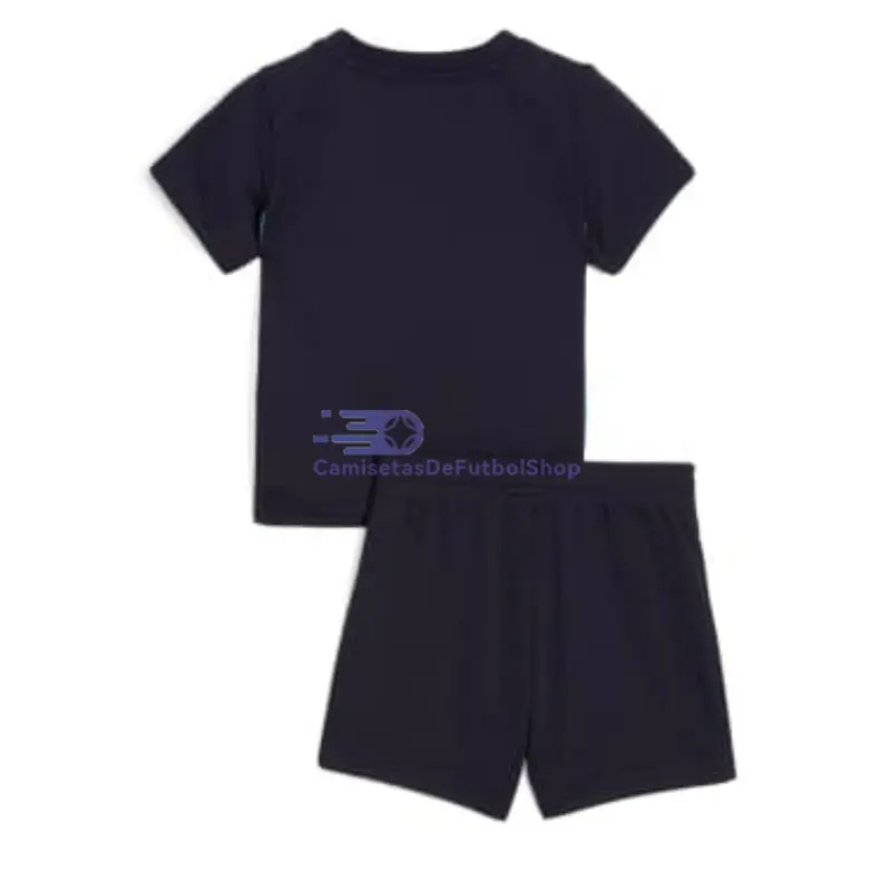 Camiseta Olympique Marsella 2025/2026 2ª Equipación Azul Marino Niño Kit 