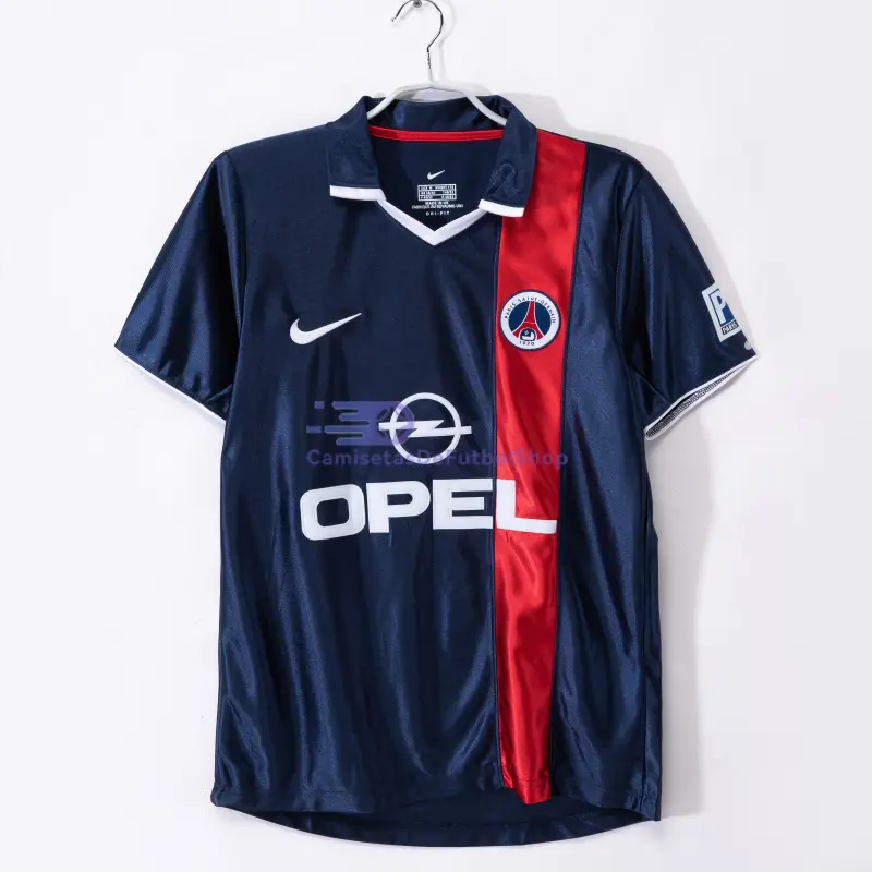 Camiseta PSG 2001/02 1ª Equipación Retro Azul