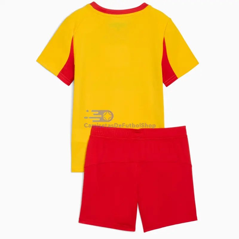 Camiseta RC Lens 2025/2026 1ª Equipación Amarillo/Rojo Niño Kit