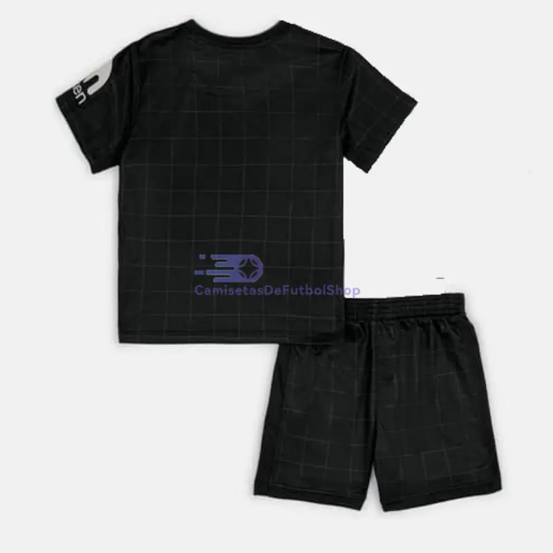 Camiseta Tottenham Hotspur 2025/2026 2ª Equipación Negro Niño Kit