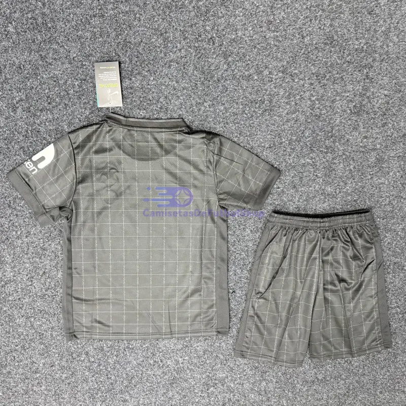 Camiseta Tottenham Hotspur 2025/2026 2ª Equipación Negro Niño Kit