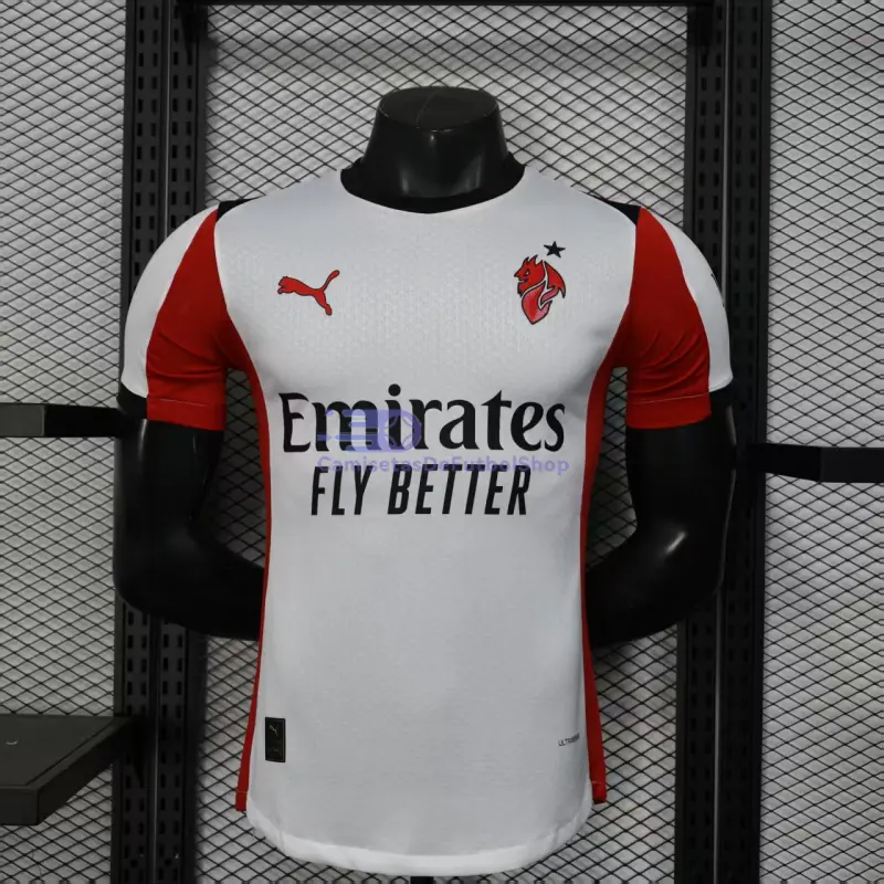 Camiseta AC Milan 2025/2026 2ª Equipación Blanco (EDICIÓN JUGADOR)