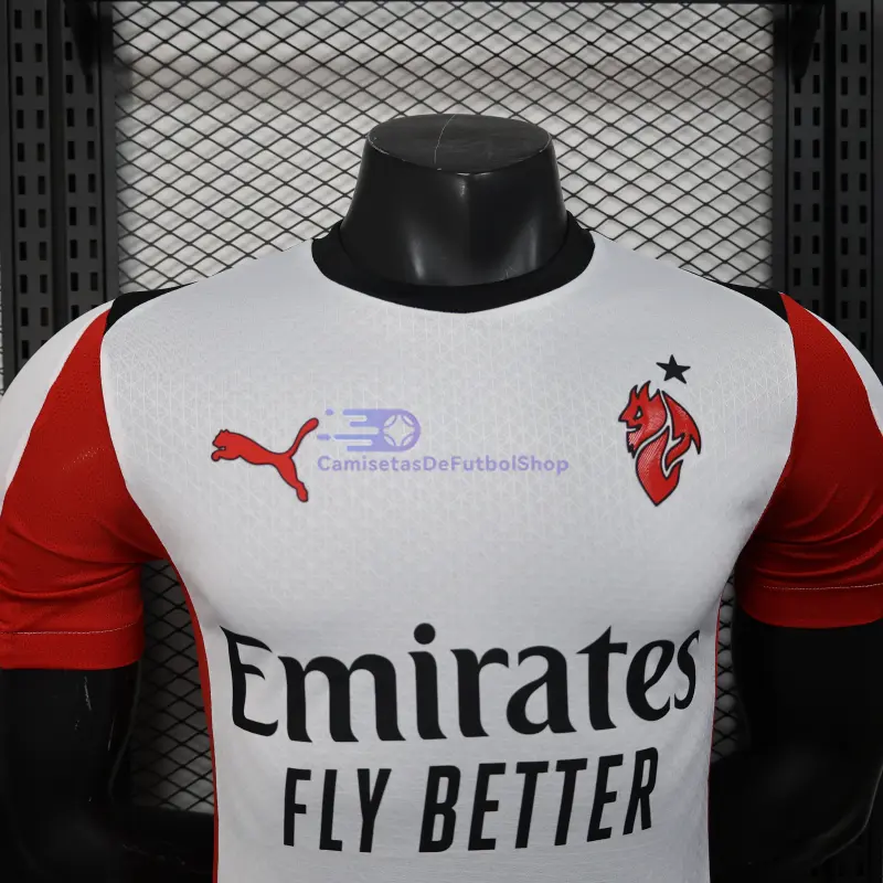Camiseta AC Milan 2025/2026 2ª Equipación Blanco (EDICIÓN JUGADOR)