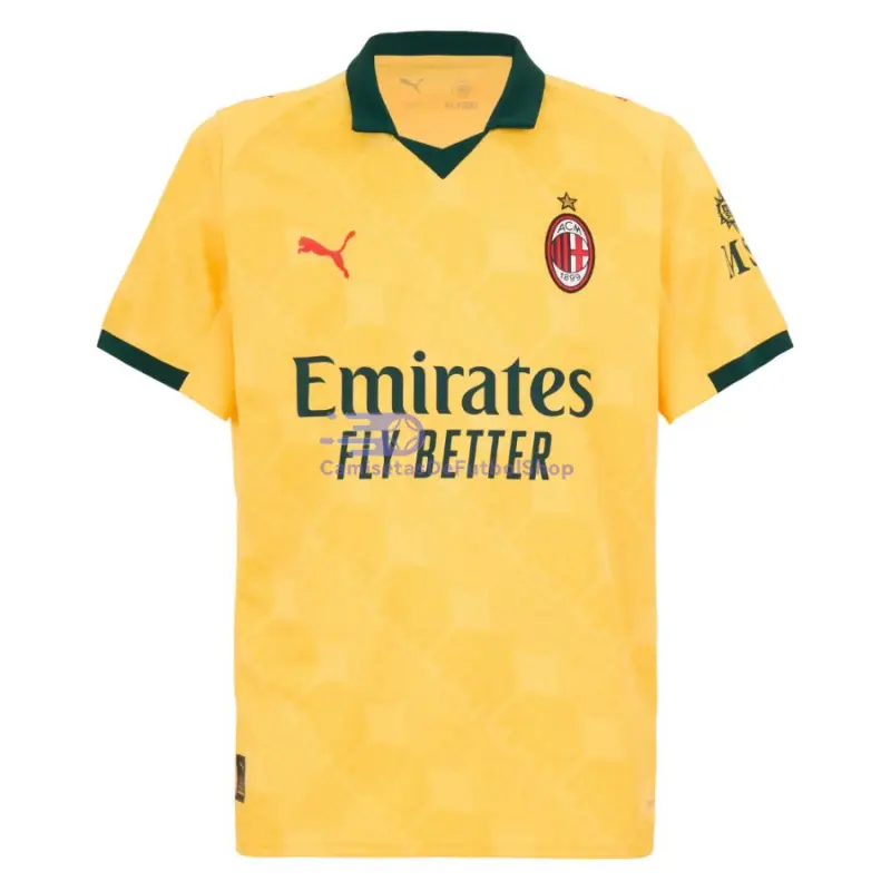 Camiseta AC Milan 2025/2026 3ª Equipación Amarillo
