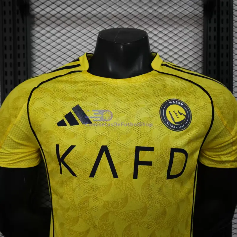 Camiseta Al Nassr 2025/2026 1ª Equipación Amarillo (EDICIÓN JUGADOR)