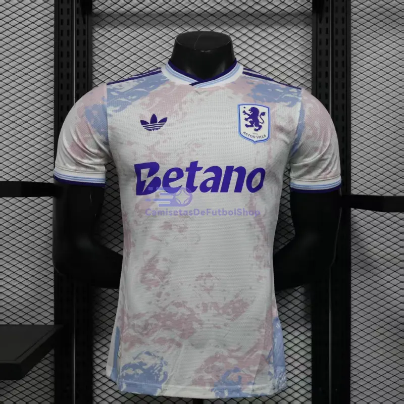 Camiseta Aston Villa 2025/2026 3ª Equipación Blanco Roto (EDICIÓN JUGADOR)