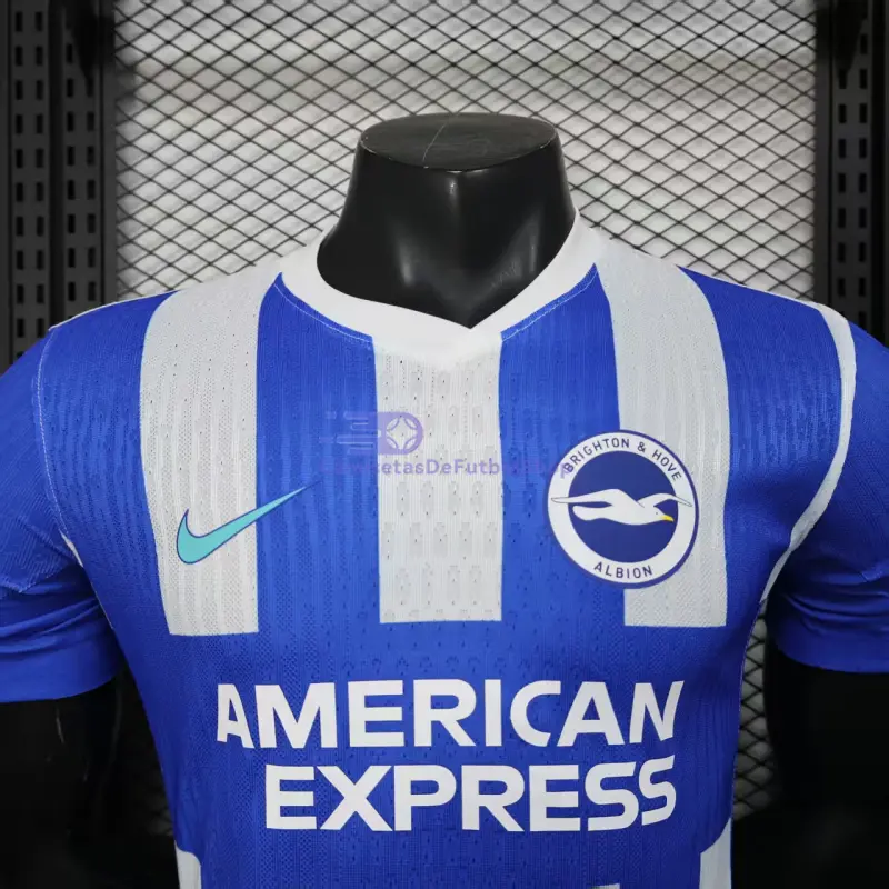 Camiseta Brighton 2025/2026 1ª Equipación Azul/Blanco (EDICIÓN JUGADOR)