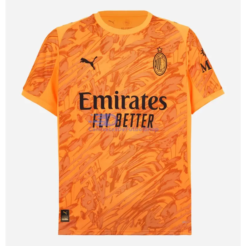 Camiseta de Portero AC Milan 2025/2026 2ª Equipación Naranja