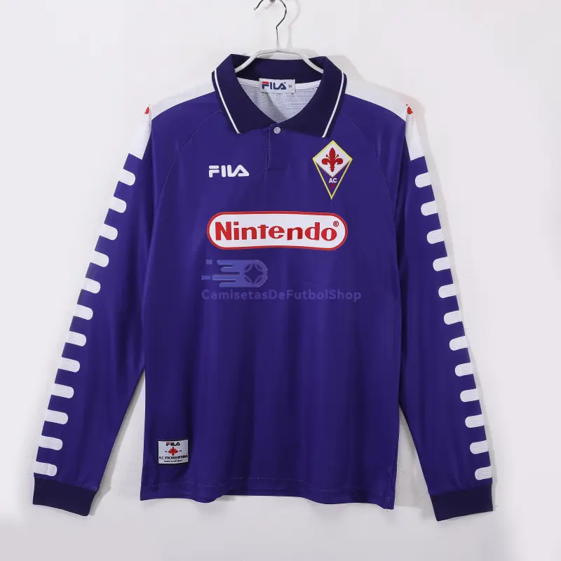 Camiseta Fiorentina 1998/99 1ª Equipación Retro ML Morado