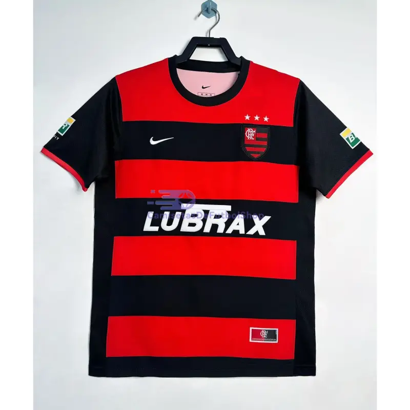 Camiseta Flamengo 2000/01 1ª Equipación Retro Rojo/Negro