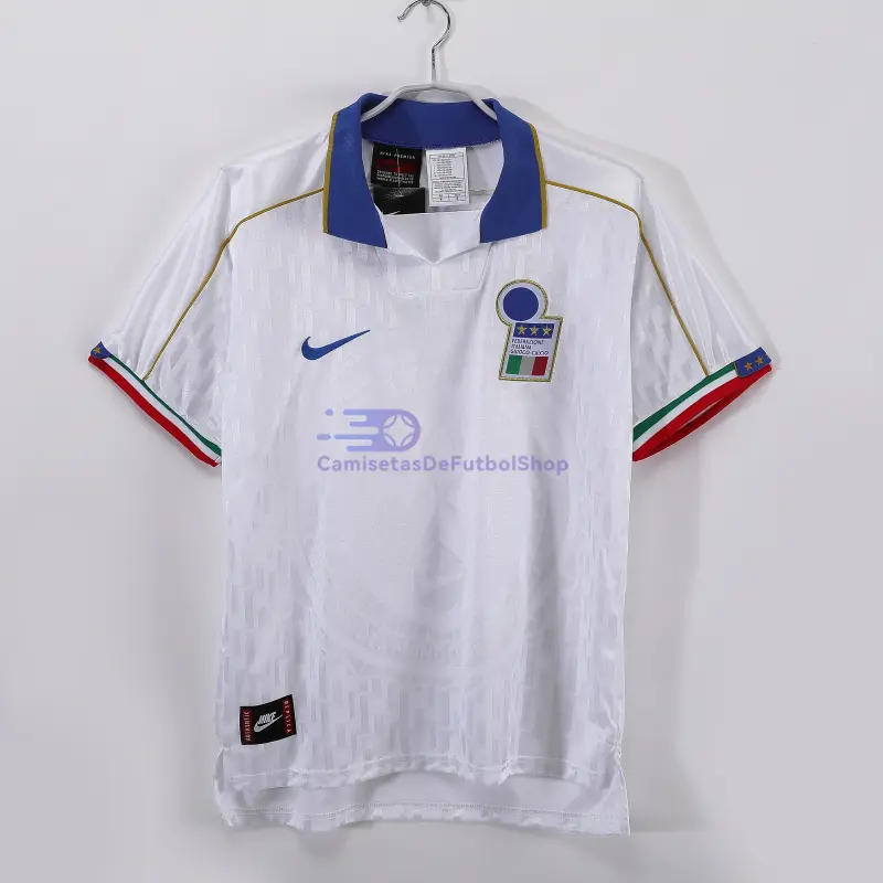 Camiseta Italia 1995 2ª Equipación Retro Blanco