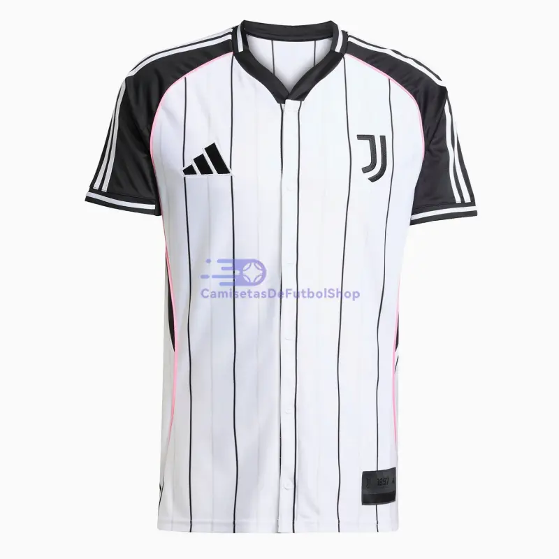 Camiseta Juventus 2025/26 Baseball Shirt Blanco/Negro