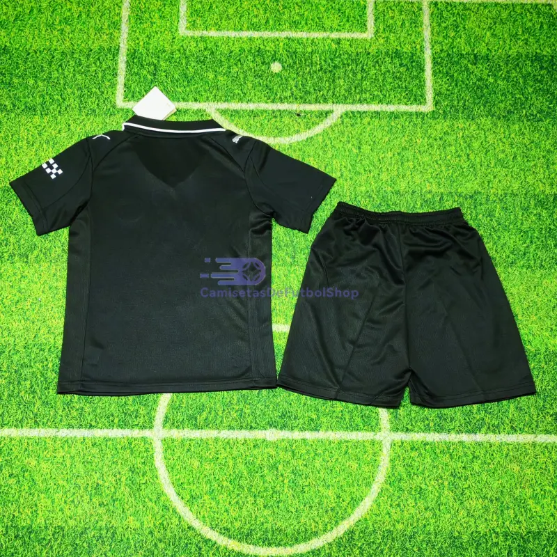 Camiseta Manchester City 2025/2026 2ª Equipación Negro Niño Kit