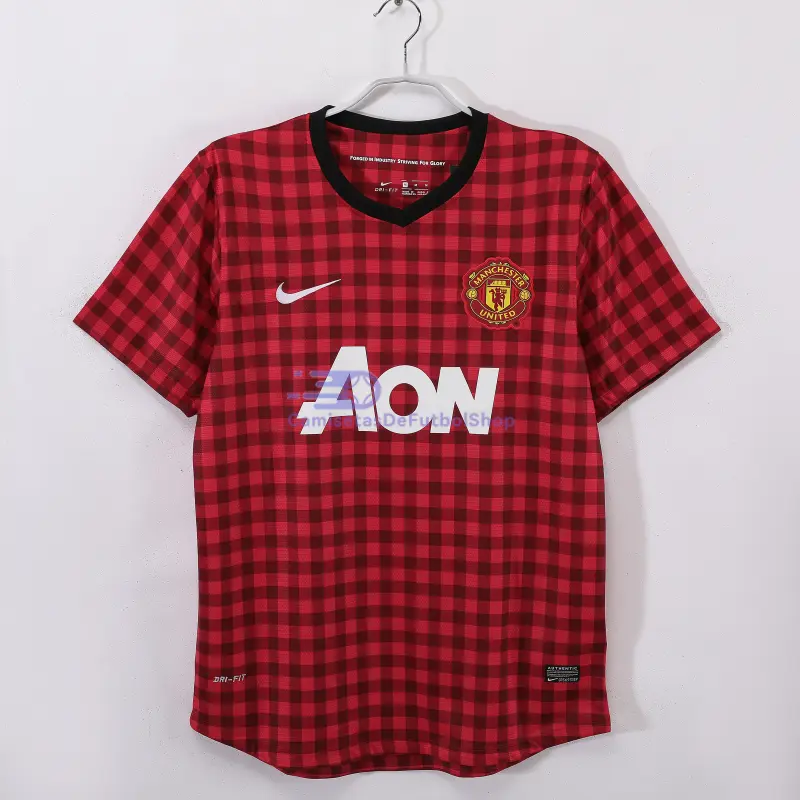 Camiseta Manchester United 2012/13 1ª Equipación Retro Rojo/Negro