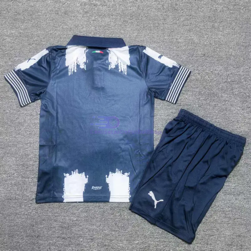 Camiseta Monterrey 2025/2026 KidSuper Azul Marino/Blanco Niño Kit