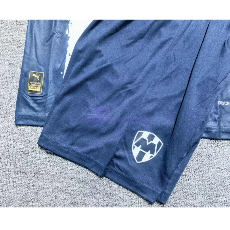 Camiseta Monterrey 2025/2026 KidSuper Azul Marino/Blanco Niño Kit